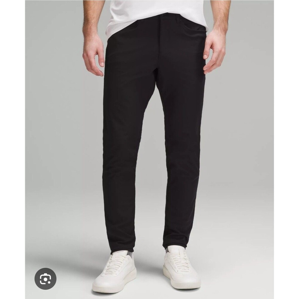 lululemon ABC Slim-Fit Trouser 34L Warpstreme Size 34 Black